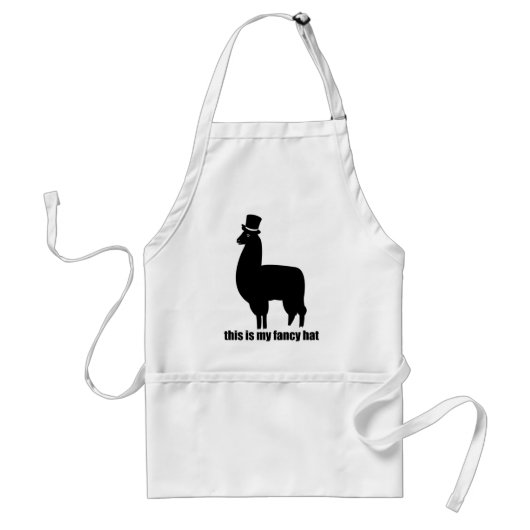Dit is mijn Fancy Pet Llama Apron Standaard Schort (Voorkant)