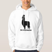 Dit is mijn Fancy Pet Llama Hoodie (Voorkant)