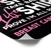 Dit is mijn felle borstkanker roze ribb poster (Hoek)