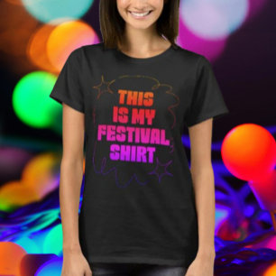 Dit Is Mijn Festival T-Shirt Gradiënt
