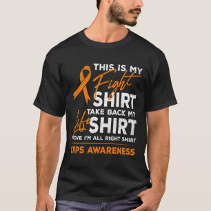 Dit is mijn Fight RSD CRPS Awareness Oranje lint T-shirt