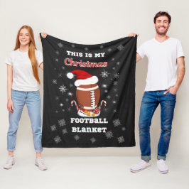 Dit is mijn Football voor Kerstmis met snacks Fleece Deken
