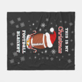 Dit is mijn Football voor Kerstmis met snacks Fleece Deken (Voorkant (Horizontaal))