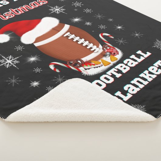 Dit is mijn Football voor Kerstmis met snacks Sherpa Deken (3/4)