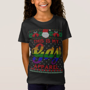 Dit is mijn gay kleding grappig kerst LGBT trots T-shirt
