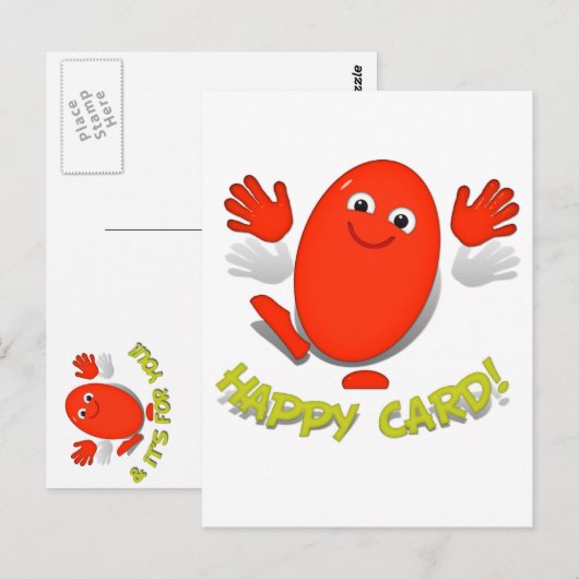 Dit is mijn geluk...... briefkaart (Voorkant / Achterkant)