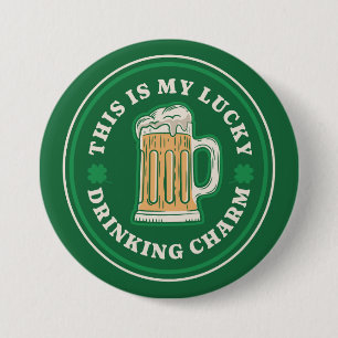 Dit is mijn gelukkig drink charme ronde button 7,6 cm