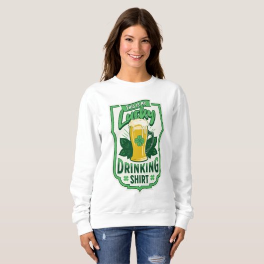 Dit is mijn gelukkig drink shirt St. Patrick's Day (Voorkant volledig)