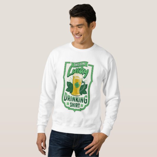Dit is mijn gelukkig drink shirt St. Patrick's Day (Voorkant volledig)