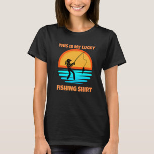 Dit is mijn gelukkig Geviste vrouwen Vist kleding T-shirt