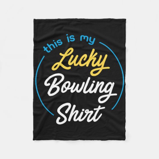 Dit is mijn gelukkige bowling Shirt bowling funny  Fleece Deken (Voorkant)
