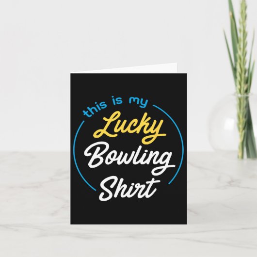 Dit is mijn gelukkige bowling Shirt bowling funny Kaart (Voorkant)