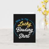 Dit is mijn gelukkige bowling Shirt bowling funny Kaart (Gele Bloem)