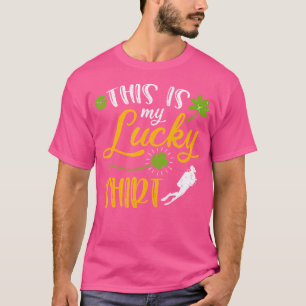 Dit is mijn gelukkige duikboot Shamrock St Patrick T-shirt