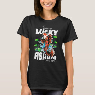 Dit is mijn gelukkige Gevist T-shirt Vaderdag Fish