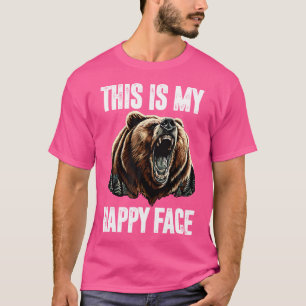 Dit Is Mijn Gelukkige Gezicht Beer Funny Grizzly B T-shirt