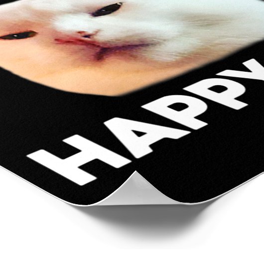 Dit is mijn gelukkige gezicht dat de kat Meme Sarc Poster (Hoek)