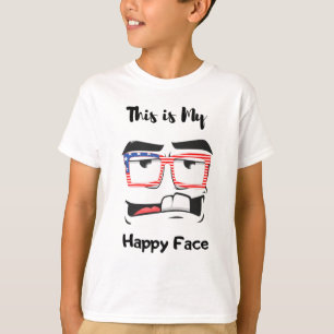 Dit is mijn gelukkige gezicht grappig shirt voor k