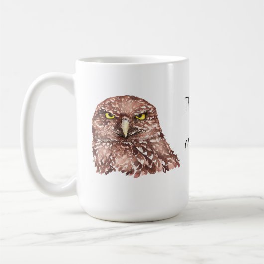 Dit is mijn gelukkige gezicht! Grumpy Owl Coffee M Koffiemok (Links)