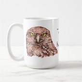 Dit is mijn gelukkige gezicht! Grumpy Owl Koffiemok (Links)