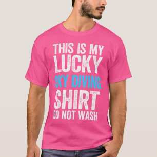 Dit is mijn gelukkige hemel duiken niet wassen t-shirt