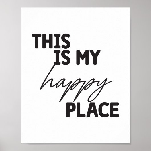 Dit is mijn gelukkige kunst van de plaatsmuur voor poster (Voorkant)