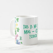 Dit is mijn gelukkige Mok met kleurrijke klaverbla (Voorkant links)