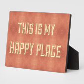 Dit is mijn gelukkige plaats Decoratief Plaque Fotoplaat (Zijkant)
