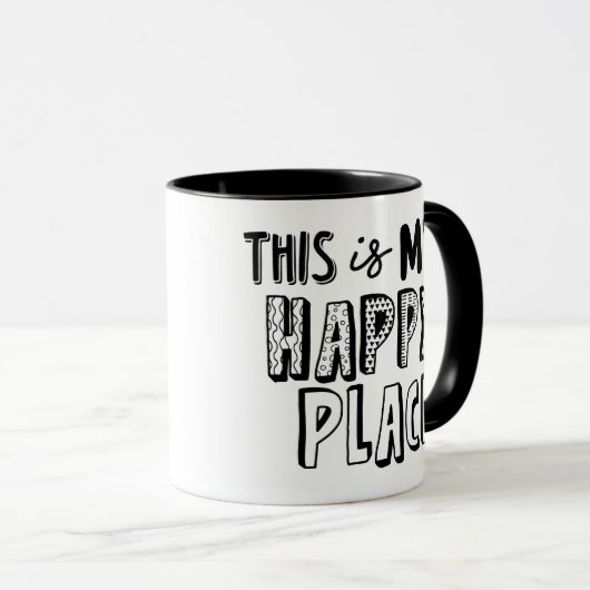 Dit is mijn gelukkige plaats Mok (Voorkant rechts)