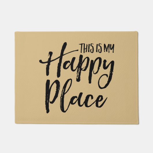 Dit is mijn gelukkige plek deurmat (Voorkant)