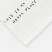 dit is mijn gelukkige plek eenvoudig modern design fleece deken (Hoek)