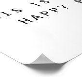 dit is mijn gelukkige plek eenvoudig modern design poster (Hoek)