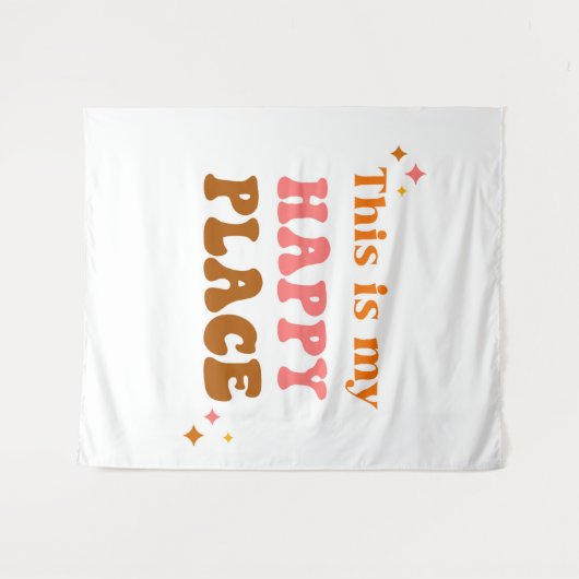 Dit Is Mijn Gelukkige Plek Slaapzaal Decoratie  Wandkleed (Voorkant (horizontaal))