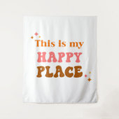 Dit Is Mijn Gelukkige Plek Slaapzaal Decoratie  Wandkleed (Voorkant)