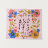 Dit is mijn gelukkige plek wandkleed (Voorkant (horizontaal))