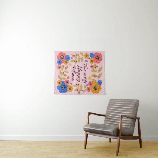 Dit is mijn gelukkige plek wandkleed (In Situ (horizontaal))