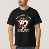 Dit is mijn gelukkige poker shirt niet vouwen (Voorkant)