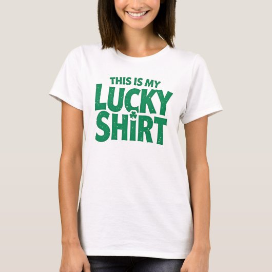 Dit is mijn gelukkige shirt St. Patrick's Day op w (Voorkant)
