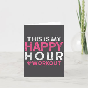 Dit Is Mijn Gelukkige Uur Workout - Motiverende Sp Kaart