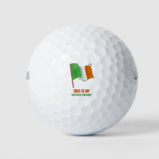 Dit Is Mijn Geluks Overhemd Golfballen (Voorkant)