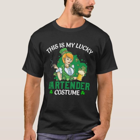 Dit Is Mijn Geluksbarman Kostuum St Patrick s D T-shirt (Voorkant)