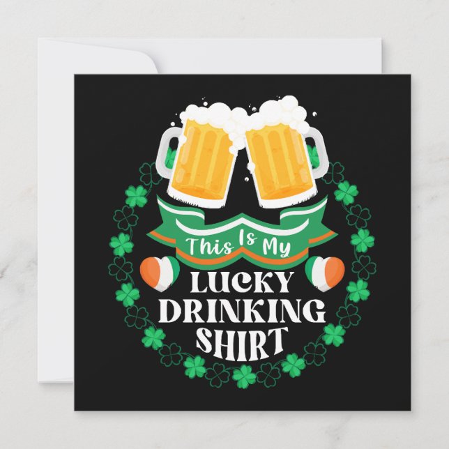 Dit is mijn geluksdrinken bier St. Patrick's Day (Voorkant)