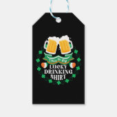 Dit is mijn geluksdrinken bier St. Patrick's Day Cadeaulabel (Voorkant)