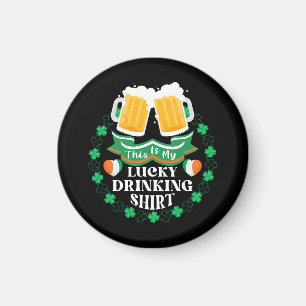 Dit is mijn geluksdrinken bier St. Patrick's Day Magneet