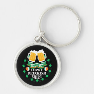 Dit is mijn geluksdrinken bier St. Patrick's Day Sleutelhanger