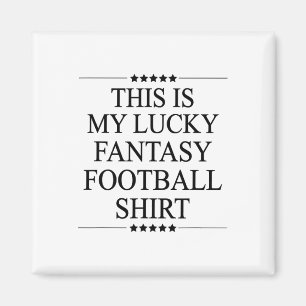 Dit Is Mijn Geluksfantasie Voetbal T-Shirt Grappig Magneet