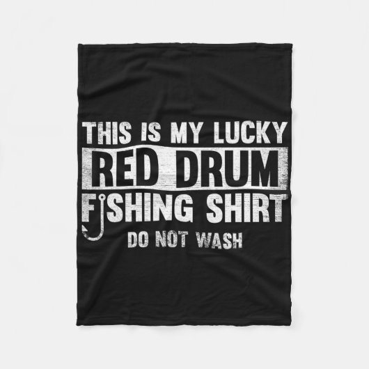 Dit is mijn geluksrode drumviscadeau fleece deken (Voorkant)