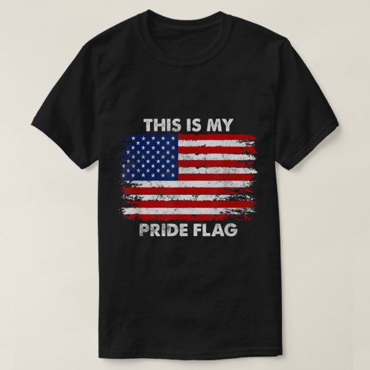 Dit is mijn geprivilegieerde Amerikaanse vlag op 4 T-shirt (Design voorkant)