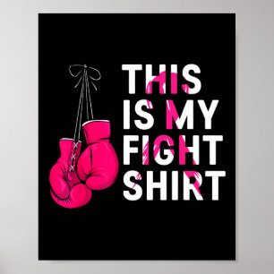 Dit is mijn gevecht tegen borstkanker Fighter Beli Poster