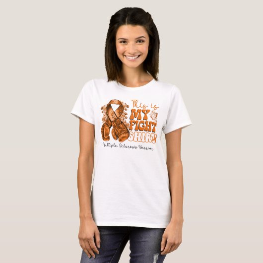 Dit is mijn gevecht tegen multiple sclerose t-shirt (Voorkant volledig)
